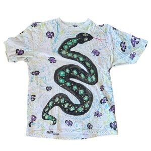 Teddy fresh x MYFAWNY snake tee sz M